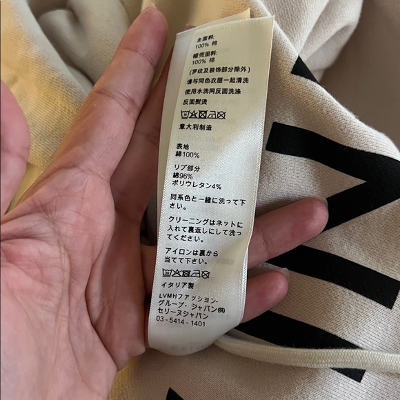 Celine Beige Hoodie with Black Logo - Picture 9 of 9